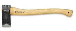 Husqvarna axe with wooden handle