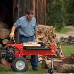 How to use a log splitter